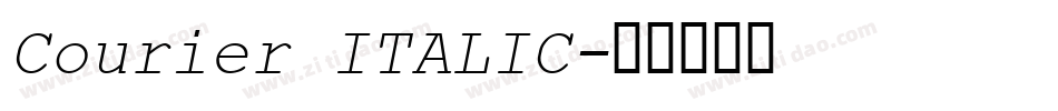 Courier ITALIC字体转换